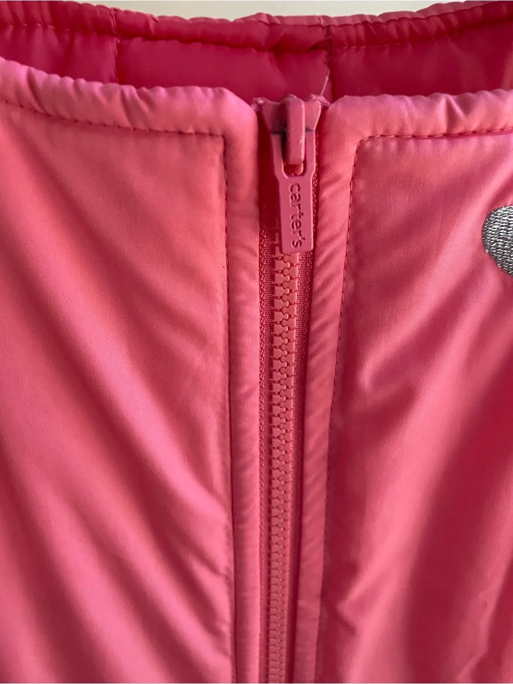 Carter's Girls Pink Insulated Snow Bib Pants Sz 6X